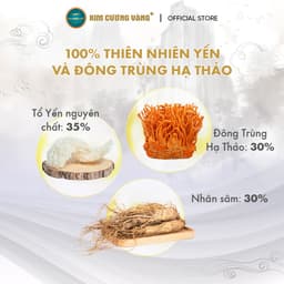 Thumbnail Yến Chưng Nhân Sâm Đông Trùng Hạ Thảo Bồi Bổ Cơ Thể Dưỡng Da (6 Lọ/Hộp) - Kim Cương Vàng Plus 3