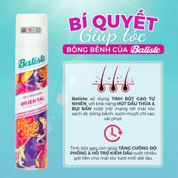 Thumbnail Dầu Gội Khô Batiste Hương Hoa Á Đông Sang Trọng Quý Phái - Batiste Dry Shampoo Pretty & Opulent Oriental 200ml 4