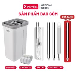 Thumbnail Cây lau nhà tự vắt thông minh, lau 360 độ, sàn nhà sạch khô nhanh, Bộ lau nhà có thùng  Parroti Pro PR01 2