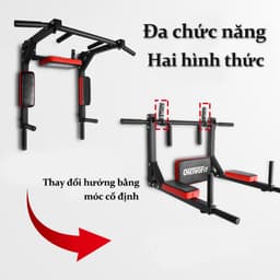 Thumbnail OneTwoFit Xà Đơn Xà Kép Treo Tường Đa Năng Wall Pull Up Bar 2 trong1 Chũi 300kg Tập Thể Dục Tại Nhà 4