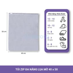 Thumbnail Túi zip đựng quần áo du lịch đựng mỹ phẩm tất vớ, túi bảo quản đồ cất vali túi xách TZ 3