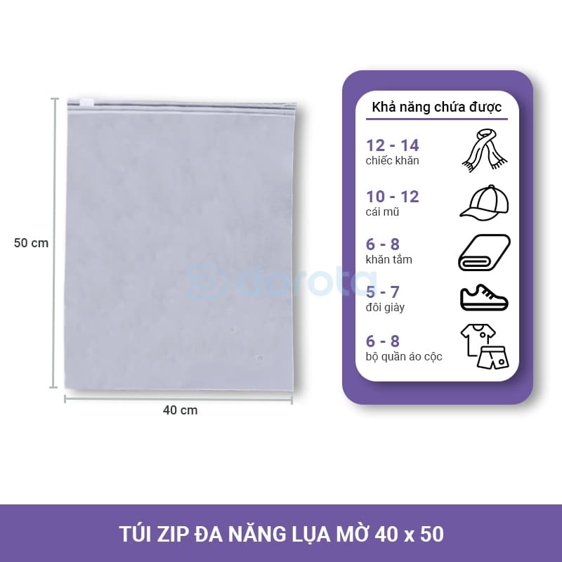 Ảnh Túi zip đựng quần áo du lịch đựng mỹ phẩm tất vớ, túi bảo quản đồ cất vali túi xách TZ 3