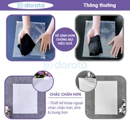 Thumbnail Túi zip đựng quần áo du lịch đựng mỹ phẩm tất vớ, túi bảo quản đồ cất vali túi xách TZ 2