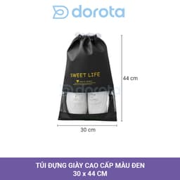 Thumbnail Túi đựng giày du lịch chống bụi bẩn, túi bảo quản giày có dây rút nhỏ gọn bỏ vali TG1 3