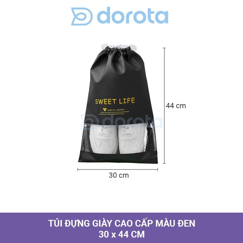 Ảnh Túi đựng giày du lịch chống bụi bẩn, túi bảo quản giày có dây rút nhỏ gọn bỏ vali TG1 3