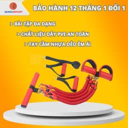 Thumbnail Bộ dây đàn hồi kháng lực 10 món tập bụng , tập ngực tại nhà đa năng Cleacco Boro Sport 1