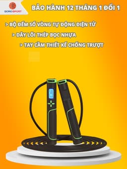 Thumbnail Dây Nhảy Đếm Số Bảo Hành 12 Tháng Dây Nhảy Thông Minh Bộ Led Đếm Số Chất Liều Dây PVC Lõi Thép Cleacco DNNB Boro Sport 1
