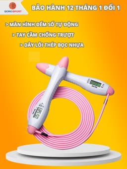 Thumbnail Dây Nhảy Lõi Thép Bảo Hành 12 Tháng Dây Nhảy Đếm Số Tự Động Đếm Giờ Dây Lõi Thép Cleacco DNLT Boro Sport 1