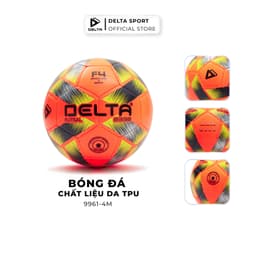Thumbnail Bóng Đá DELTA FUTSAL 4M Size 4 May Máy Da TPU Mềm Chơi Sân 5 Sân Cỏ Nhân Tạo, Trong Nhà DELTAFU01 4