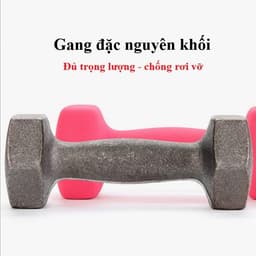 Thumbnail Tạ Tay Nữ Bảo Hành 12 Tháng Tạ Tay Tập Gym Chất Liệu Gang Nguyên Khối Bọc Cao Su Êm Ái Cleacco TTN Boro Sport ( 1 Cái ) 2