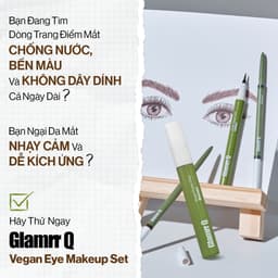 Thumbnail Bộ 3 Trang Điểm Mắt Glamrr Q Chống Nước Thuần Chay (Mascara, Eyeliner, Eye Brow) 3