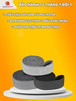 Thumbnail Dây Kháng Lực Bảo Hành 12 Tháng Dây Tập Mông Dài 200x3 Cm Chuyên Dụng Tập Mông Đùi Bắp Chân Cleacco B3DKL Boro Sport 1