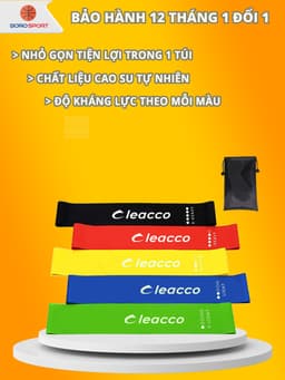 Thumbnail Dây Mini Band Kháng Lực Cleacco – Boro Sport | Mẫu Mới 2025 | Tập Mông, Đùi, Eo – Đàn Hồi Cao – Chống Cuộn – Nhỏ Gọn – C 1