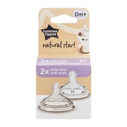 Thumbnail Núm Ty Silicon Siêu Mềm Tự Nhiên Tommee Tippee Natural Start Nhiều Size (Vỉ Đôi, Tách Lẻ) 1