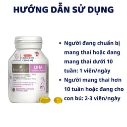 Thumbnail DHA Bầu Bioisland 60 viên phát triển trí não thai nhi, bé thông minh khỏe mạnh, hỗ trợ sáng mắt 3