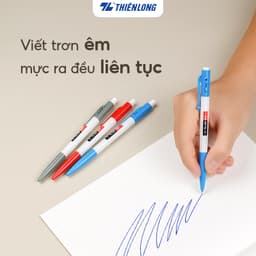 Thumbnail Combo 5/10/20 Bút bi Thiên Long TL-08 - Viết bi ngòi 0.8mm mực xanh/đỏ/đen thiết kế tối giản, dễ sử dụng, dạng bấm cò 1