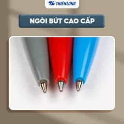 Thumbnail Combo 5/10/20 Bút bi Thiên Long TL-08 - Viết bi ngòi 0.8mm mực xanh/đỏ/đen thiết kế tối giản, dễ sử dụng, dạng bấm cò 3