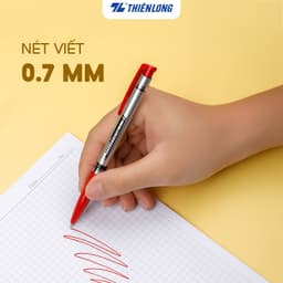 Thumbnail Combo 5/10/20 Bút bi Thiên Long FO-024 ngòi 0.7mm mực xanh/đỏ/đen hệ dầu, đạt tiêu chuẩn an toàn Châu Âu 1