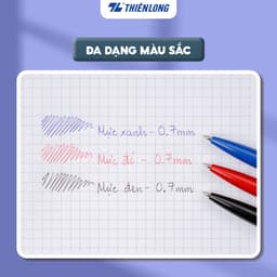 Thumbnail Combo 5/10/20 Bút bi Thiên Long FO-024 ngòi 0.7mm mực xanh/đỏ/đen hệ dầu, đạt tiêu chuẩn an toàn Châu Âu 4