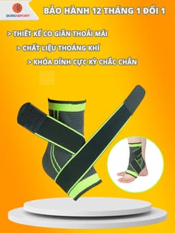 Thumbnail Băng Quấn Bảo Vệ Cổ Chân Chính Hãng Băng Cổ Chân Mắt Cá Chân Chất Liệu Thun Thoáng Mát Cleacco BQBVCC Boro Sport 1