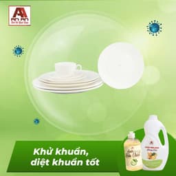 Thumbnail Nước rửa chén bát hữu cơ An An, dầu rửa bát bồ hòn không chất tẩy rửa an toàn cho da tay thân thiện với môi trường 4