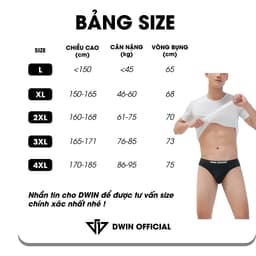 Thumbnail Combo 3 quần lót nam DWIN sịp tam giác kháng khuẩn cao cấp boxer vải thun lạnh co dãn 4 chiều 2