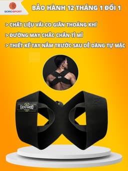 Thumbnail Đai Chống Gù Lưng Thể Thao Bảo Hành 12 Tháng Hỗ Trợ Tập Ngực Chống Gù Chữ X Giữ Form Khi Tập Cleacco DCGL Boro Sport 1