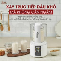 Thumbnail Máy Làm Sữa Hạt Chống Ồn 15in1 Chính Hãng Vifiba, Máy Xay Nấu Đa Năng, Nấu Cháo, Hầm, Súp, VE16 1