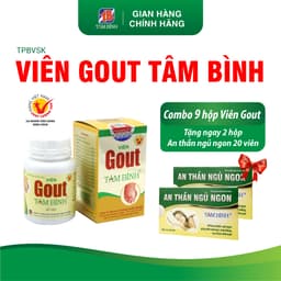 Thumbnail Viên Gout Tâm Bình hộp 60 viên - Hỗ trợ giảm triệu chứng đau do gút, lợi tiểu, tăng đào thải acid uric. 1