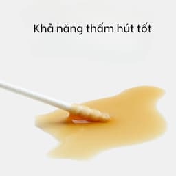 Thumbnail Tăm Bông Sơ Sinh IQKAO Misuta/Emmakids TB1, Bông Tự Nhiên 2 Đầu, An Toàn Lành Tính, Vệ Sinh Tiện Lợi Cho Bé 3