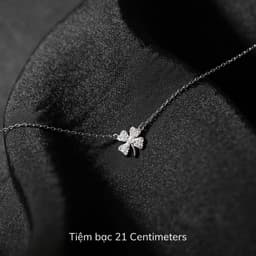 Thumbnail Dây chuyền bạc Cỏ 4 lá đính đá, Dây chuyền Tiệm bạc 21Centimeters 2