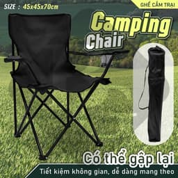 Thumbnail BG - Ghế cắm trại gấp di động CC4545 với giá đỡ cốc tựa tay cho chuyến du lịch trên ngoài trời 2