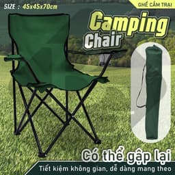 Thumbnail BG - Ghế cắm trại gấp di động CC4545 với giá đỡ cốc tựa tay cho chuyến du lịch trên ngoài trời 3
