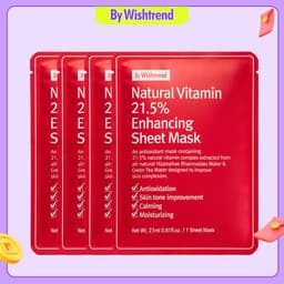 Thumbnail Combo 3 Mặt Nạ Giấy Cấp Ẩm, Dưỡng Sáng Da, Mờ Thâm By Wishtrend Natural Vitamin 21.5% Enhancing Sheet Mask 23ml 1