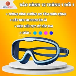 Thumbnail Kính Bơi Trẻ Em Tặng Kèm Bịt Tai Kính Bơi Cho Bé Tầm Nhìn Rộng Chống UV Dây Đeo Êm Ái Cleacco SG1885 Boro Sport 1