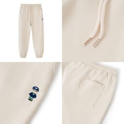 Thumbnail Quần nỉ bo gấu Unisex NOAM Teeny Homie Form rộng - Màu đen/ trắng/ be/ xám/ xanh than/ be đậm 3