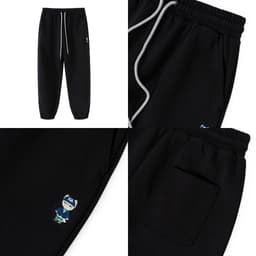 Thumbnail Quần nỉ bo gấu Unisex NOAM Teeny Homie Form rộng - Màu đen/ trắng/ be/ xám/ xanh than/ be đậm 2