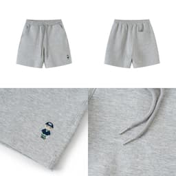 Thumbnail Quần Short Unisex NOAM Original Fox Vải nỉ mềm mịn - Màu Đen/ Trắng/ Xám 4