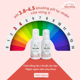 Thumbnail Bọt Vệ Sinh Phụ Nữ Mây Hồng - Dung Dịch Vệ Sinh Trầu Không Lô Hội - Giảm Viêm Ngứa, Khử Mùi, Cân Bằng pH - Cỏ Mềm 150ml 1