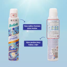 Thumbnail Dầu Gội Khô Batiste Cấp Ẩm Cho Tóc Khô Xơ Batiste Dry Shampoo & Hydrate 200ml 4