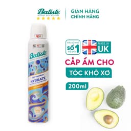 Thumbnail Dầu Gội Khô Batiste Cấp Ẩm Cho Tóc Khô Xơ Batiste Dry Shampoo & Hydrate 200ml 2