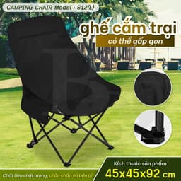 Thumbnail BG - Ghế cắm trại có túi đeo ,câu cá, dã ngoại, có thể gập lại, sân di động có túi ghế cắm trại S12 1