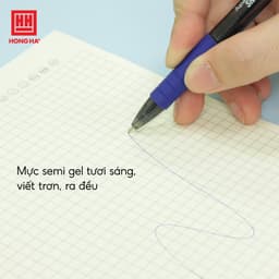 Thumbnail Hộp 12 bút Semi Gel 0.7mm nét viết êm trơn, mực liên tục Hồng Hà (2600) 4