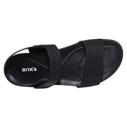 Thumbnail Sandal đế bằng nữ Bita's SHANA.01 (Đen + Trắng + Vàng bò + Vàng) 2
