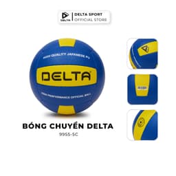 Thumbnail Bóng Chuyền DELTA Size 5 Khâu Tay Cao Cấp Da PU Microfiber Mềm Êm Chơi Cho Nhiều Loại Sân DELTABC02 3