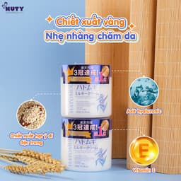 Thumbnail Kem Dưỡng Cấp Ẩm & Làm Sáng Da Reihaku Hatomugi Moisturizing & Conditioning Milky Cream 300g 2