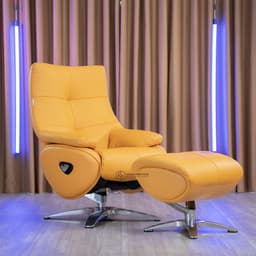 Thumbnail Ghế thư giãn Nghiafurniture Relaxing chair 03, Da bò tự nhiên, ngả ghế 160 độ, xoay 360 độ, bảo hành 3 năm 4