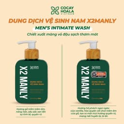 Thumbnail Dung Dịch Vệ Sinh Nam Cỏ Cây Hoa Lá X2 Manly - Làm Sạch Vùng Kín Nhẹ Nhàng 150g 1
