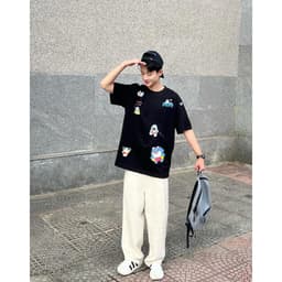 Thumbnail Áo thun FIDE SHARK BABYB unisex form rộng cổ tròn SHARK - AT29 2
