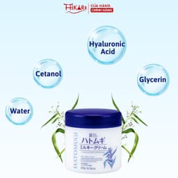 Thumbnail Kem dưỡng body ý dĩ làm sáng da HATOMUGI Moisturizing Conditioning The Milky Cream 300g 3